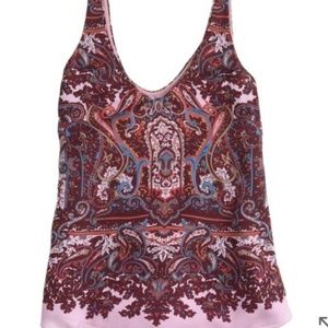 J.Crew Silk Cate Lilac Paisley Cami